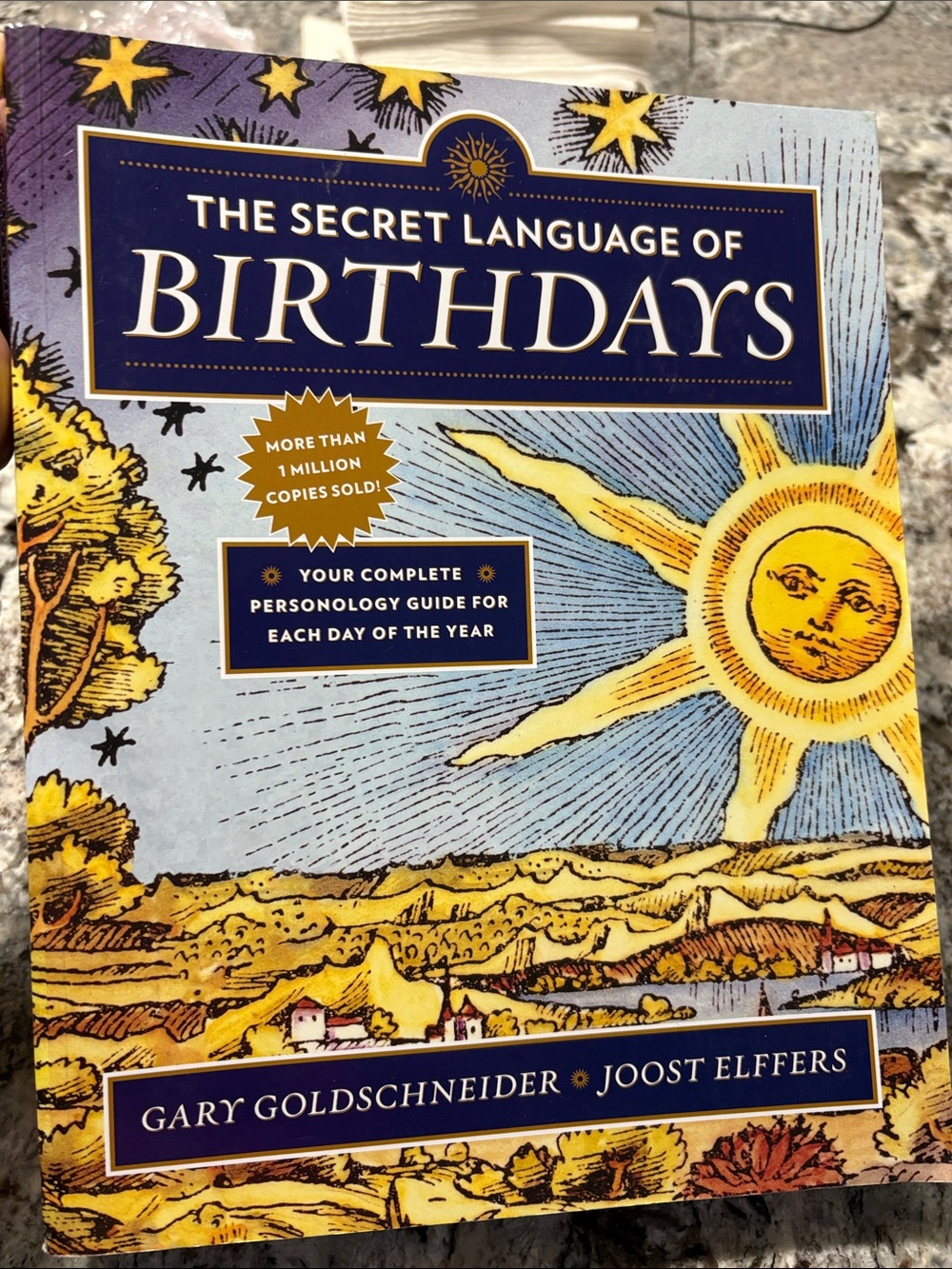 The Secret Language of Birthdays Paperback Book - Blue & Yellow